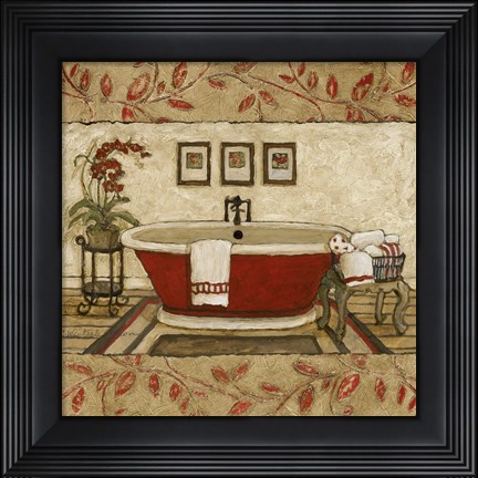 Framed Crimson Moment I Print