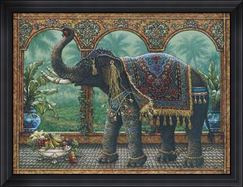 Framed Rajah&#39;s Feast Print