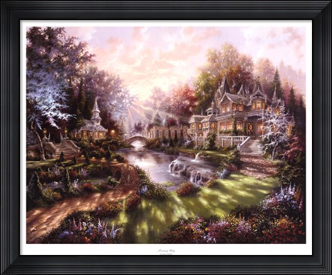 Framed Morning Glory Print