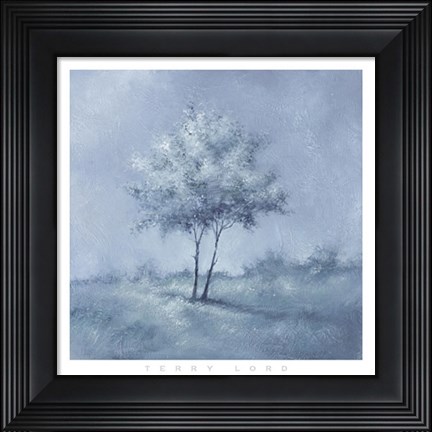 Framed White Trees I Print