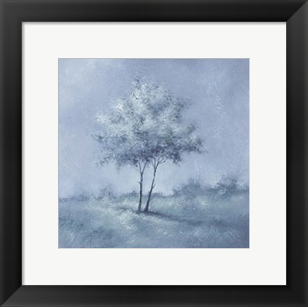 Framed White Trees I Print