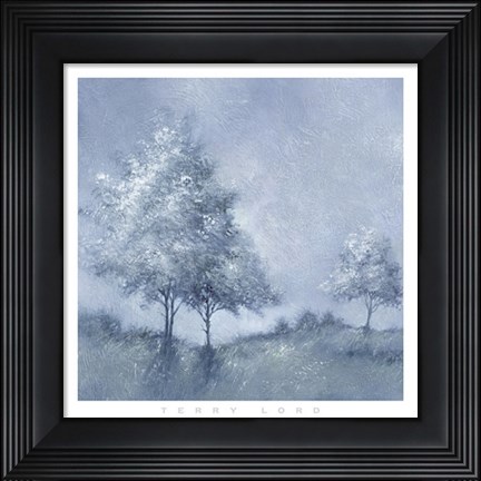 Framed White Trees II Print