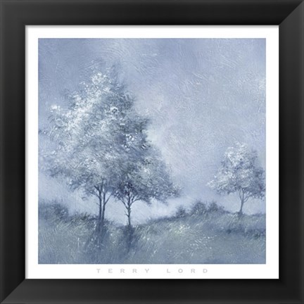 Framed White Trees II Print