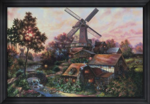 Framed Lights Of Home Print