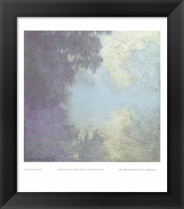 Framed Morning on the Seine, Near Giverny Print