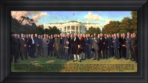 Framed Presidents: 2009 (medium) Print