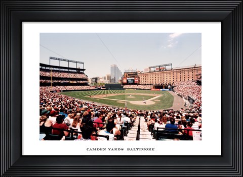 Framed Camden Yards, Baltimore Print