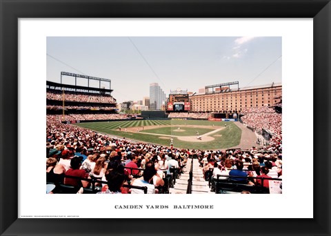 Framed Camden Yards, Baltimore Print