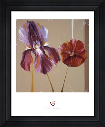 Framed Movement Flowers Print