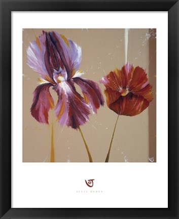 Framed Movement Flowers Print