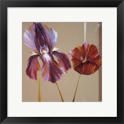 Framed Movement Flowers Print
