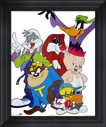 Framed Bugs Bunny &amp; Friends: Hip-Hop Print