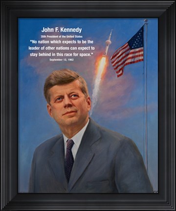 Framed JFK Print