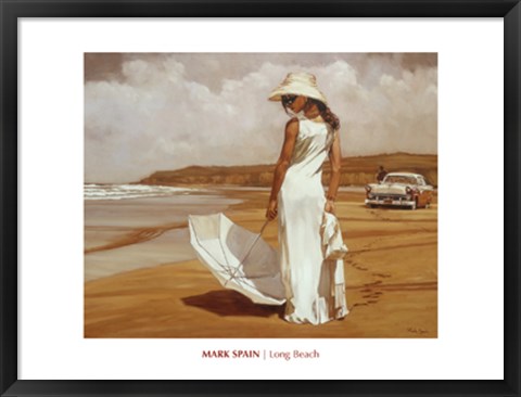 Framed Long Beach Print
