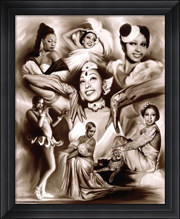 Framed Brown Sugar: Josephine Baker Print