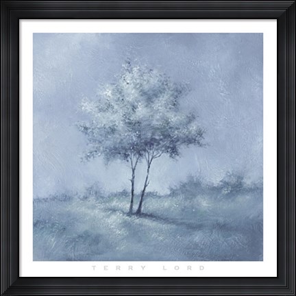 Framed White Trees I Print