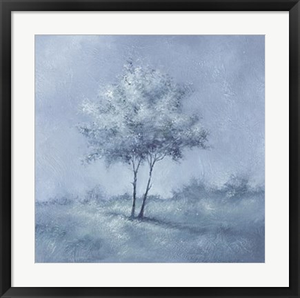 Framed White Trees I Print