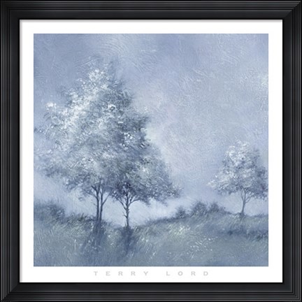 Framed White Trees II Print