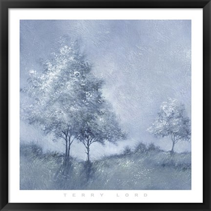 Framed White Trees II Print