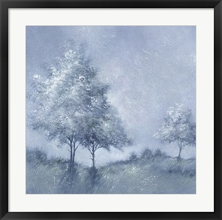 Framed White Trees II Print