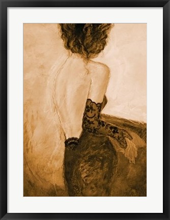 Framed Lingerie II Print