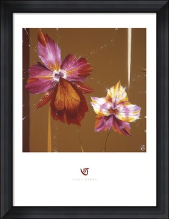 Framed Orchids &amp; Seeds Print