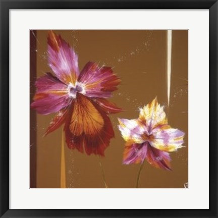 Framed Orchids &amp; Seeds Print
