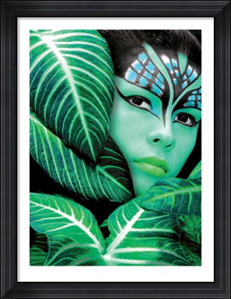 Framed Amazona, the Jungle Print