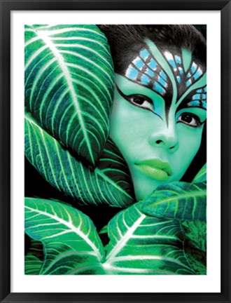 Framed Amazona, the Jungle Print