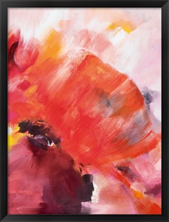 Framed Coquelicots I Print