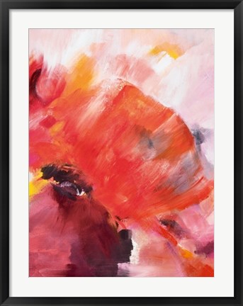 Framed Coquelicots I Print