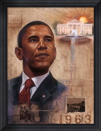 Framed In Our Lifetime (Barack Obama) Print
