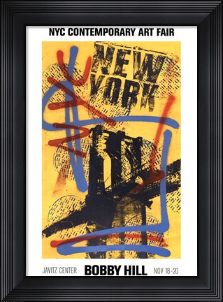 Framed NYC (Yellow) Print