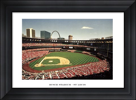 Framed Busch Stadium, St Louis Print