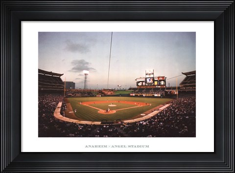 Framed Anaheim, Angel Stadium Print