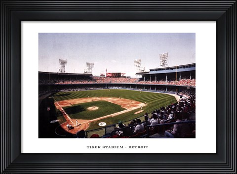 Framed Tiger Stadium, Detroit Print