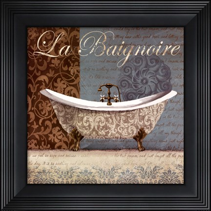 Framed La Baignoire Print
