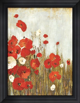 Framed Poppie in the Wind Print