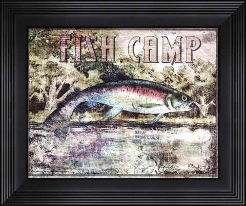 Framed Fish Camp Print