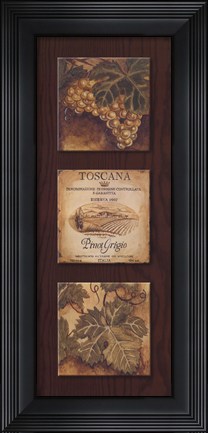 Framed Wine Country Panel I Print