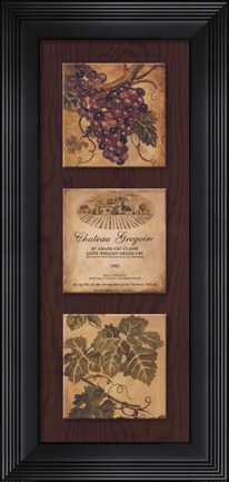 Framed Wine Country Panel II Print