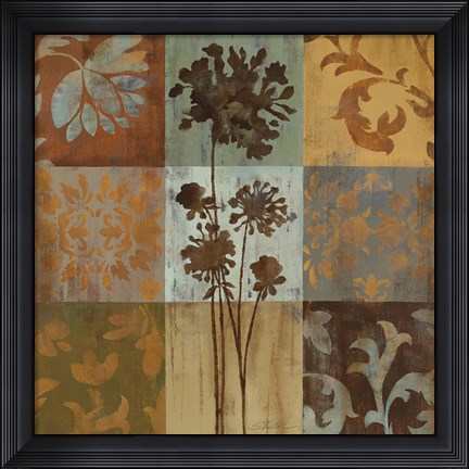 Framed Arts and Crafts Tiles I Print