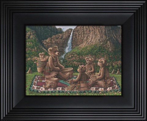 Framed Basket Weavers Print