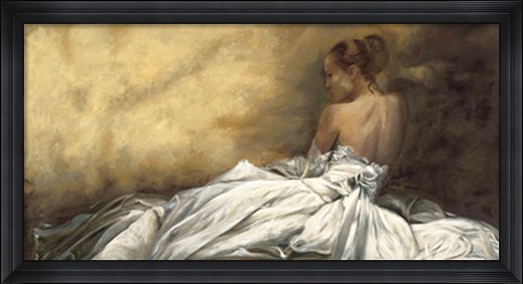 Framed Eleganza in bianco Print