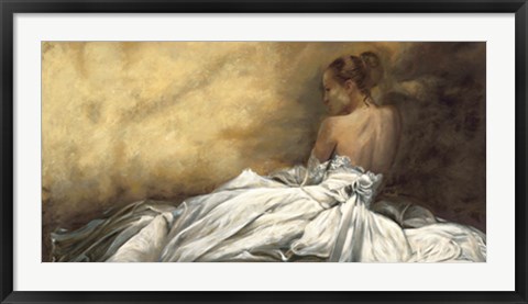 Framed Eleganza in bianco Print