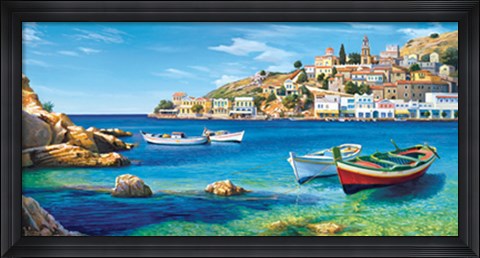 Framed Golfo mediterraneo Print