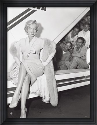 Framed Marilyn Monroe in Airport Print