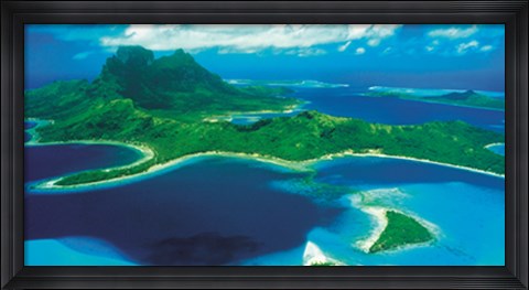 Framed Bora-Bora Print