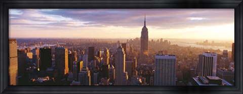 Framed Looking Out Over Manhattan Print