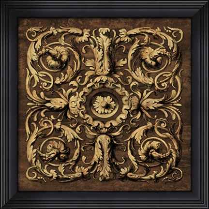 Framed Classic Scroll II Print
